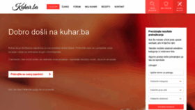 What Kuhar.ba website looked like in 2019 (4 years ago)