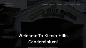 What Kienerhills.com website looked like in 2019 (4 years ago)