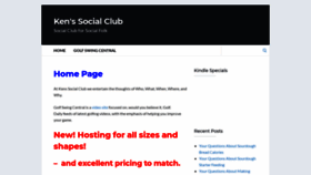 What Kenssocialclub.com website looked like in 2019 (4 years ago)