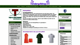 What Kindergolfshop.nl website looked like in 2019 (4 years ago)