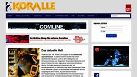 What Koralle-magazin.de website looked like in 2019 (4 years ago)
