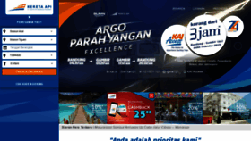 What Kereta-api.co.id website looked like in 2019 (4 years ago)