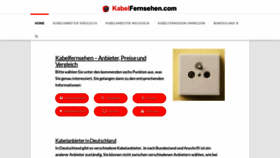What Kabelfernsehen.com website looked like in 2019 (4 years ago)