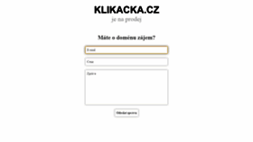 What Klikacka.cz website looked like in 2019 (4 years ago)