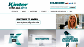 What Kinter.com website looked like in 2019 (4 years ago)