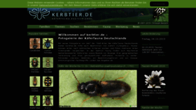 What Kerbtier.de website looked like in 2019 (4 years ago)