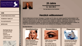 What Kosmetikstudio-birgit-volk.de website looked like in 2019 (4 years ago)