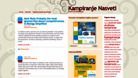 What Kampiranje-nasveti.com website looked like in 2019 (4 years ago)