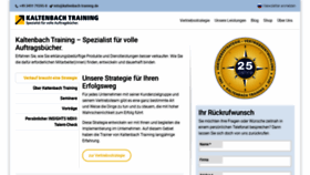 What Kaltenbach-training.de website looked like in 2019 (4 years ago)