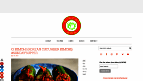 What Kimchimom.com website looked like in 2019 (4 years ago)