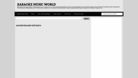 What Karaokemusicworld.blogspot.com website looked like in 2019 (4 years ago)