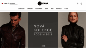 What Kara.cz website looked like in 2019 (4 years ago)