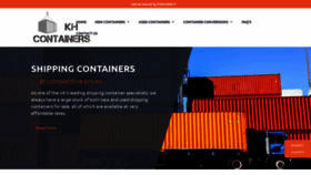 What Khcontainers.co.uk website looked like in 2019 (4 years ago)