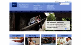 What Kaufbeuren-tourismus.de website looked like in 2019 (4 years ago)