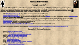 What Krishnasoft.com website looked like in 2019 (4 years ago)