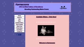 What Karmacoons.com website looked like in 2019 (4 years ago)