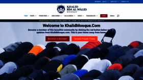 What Khalidmosque.com website looked like in 2019 (4 years ago)