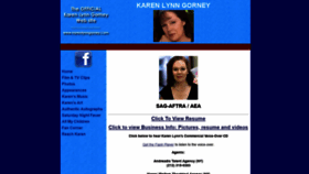 What Karenlynngorney.com website looked like in 2019 (4 years ago)