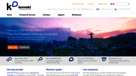 What Konnekt.es website looked like in 2019 (4 years ago)