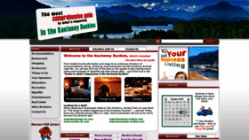 What Kootenays-bc.com website looked like in 2019 (4 years ago)