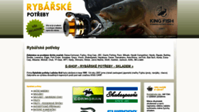 What Kingfishshop.cz website looked like in 2019 (4 years ago)