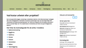 What Kostnadsguiden.se website looked like in 2019 (4 years ago)
