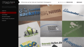 What Kreativfabrik-werbeagentur.de website looked like in 2019 (4 years ago)