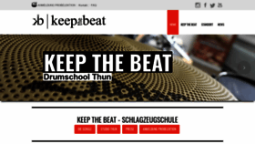 What Keepthebeat.ch website looked like in 2019 (4 years ago)