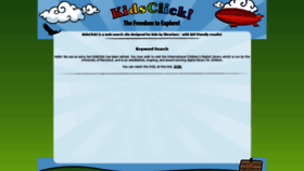 What Kidsclick.org website looked like in 2019 (4 years ago)