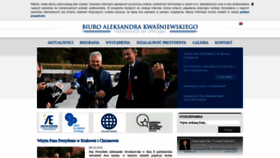 What Kwasniewskialeksander.pl website looked like in 2019 (4 years ago)
