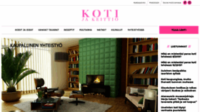 What Kotijakeittio.fi website looked like in 2019 (4 years ago)