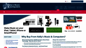 What Kellysmusicandcomputers.com website looked like in 2019 (4 years ago)