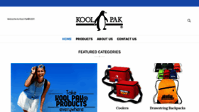 What Koolpak.com website looked like in 2019 (4 years ago)