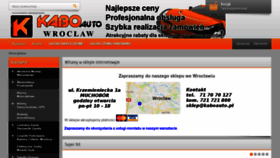 What Kaboauto.pl website looked like in 2019 (6 years ago)