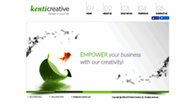 What Kenti-creative.com website looked like in 2019 (4 years ago)