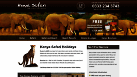 What Kenya-safari.co.uk website looked like in 2019 (4 years ago)