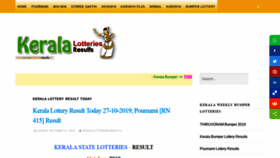 What Keralalotteriesresults.in website looked like in 2019 (6 years ago)