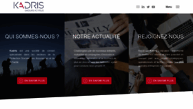What Kadris.fr website looked like in 2019 (4 years ago)