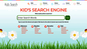 What Kidssearch.com website looked like in 2019 (4 years ago)