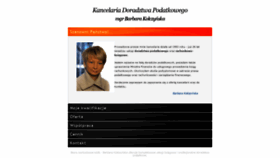 What Kolczynska.com website looked like in 2019 (4 years ago)