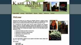 What Katiedebill.com website looked like in 2019 (4 years ago)