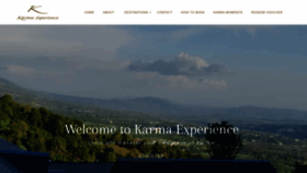What Karmaexperience.com website looked like in 2019 (5 years ago)