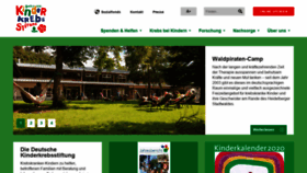 What Kinderkrebsstiftung.de website looked like in 2019 (4 years ago)