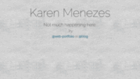 What Karenmenezes.com website looked like in 2019 (4 years ago)