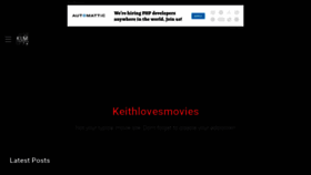 What Keithlovesmovies.com website looked like in 2019 (4 years ago)