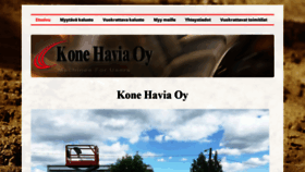 What Konehavia.fi website looked like in 2019 (4 years ago)