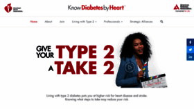 What Knowdiabetesbyheart.org website looked like in 2019 (4 years ago)