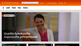 What Kuntatyonantajalehti.fi website looked like in 2019 (4 years ago)