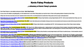 What Kevinfaheyproducts.com website looked like in 2019 (4 years ago)