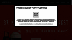 What Karlsberg.de website looked like in 2019 (4 years ago)